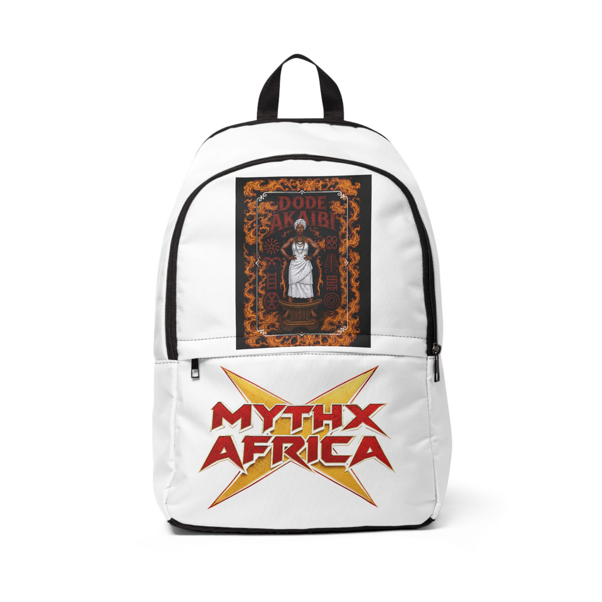 Mythx Africa Graphic School Bag with Dode Akaibi Poster Design