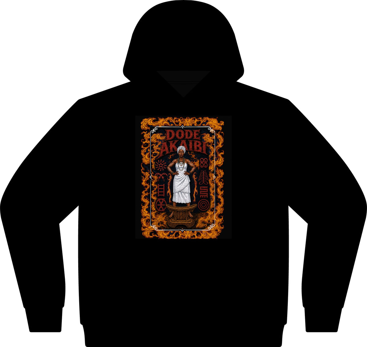 Dode Sahaib Gothic Crest Hoodie — Vintage Occult Art Pullover
