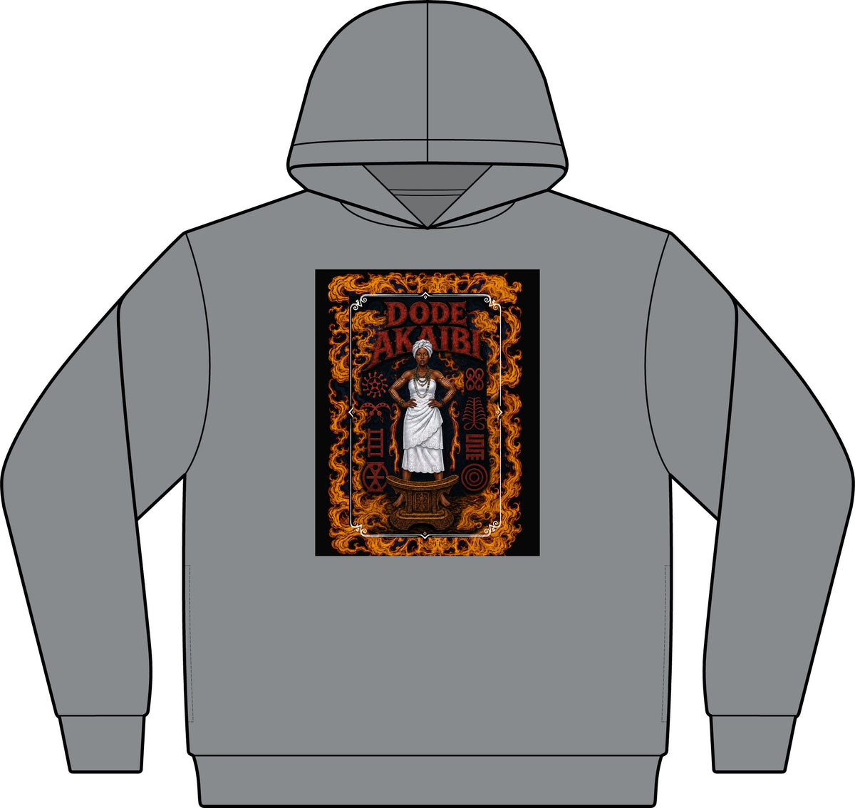 Dode Sahaib Gothic Crest Hoodie — Vintage Occult Art Pullover
